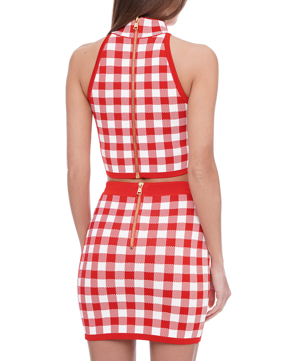 Топ Balmain CF1AB018KF51, червоний колір • Купити в інтернет-магазині Kameron