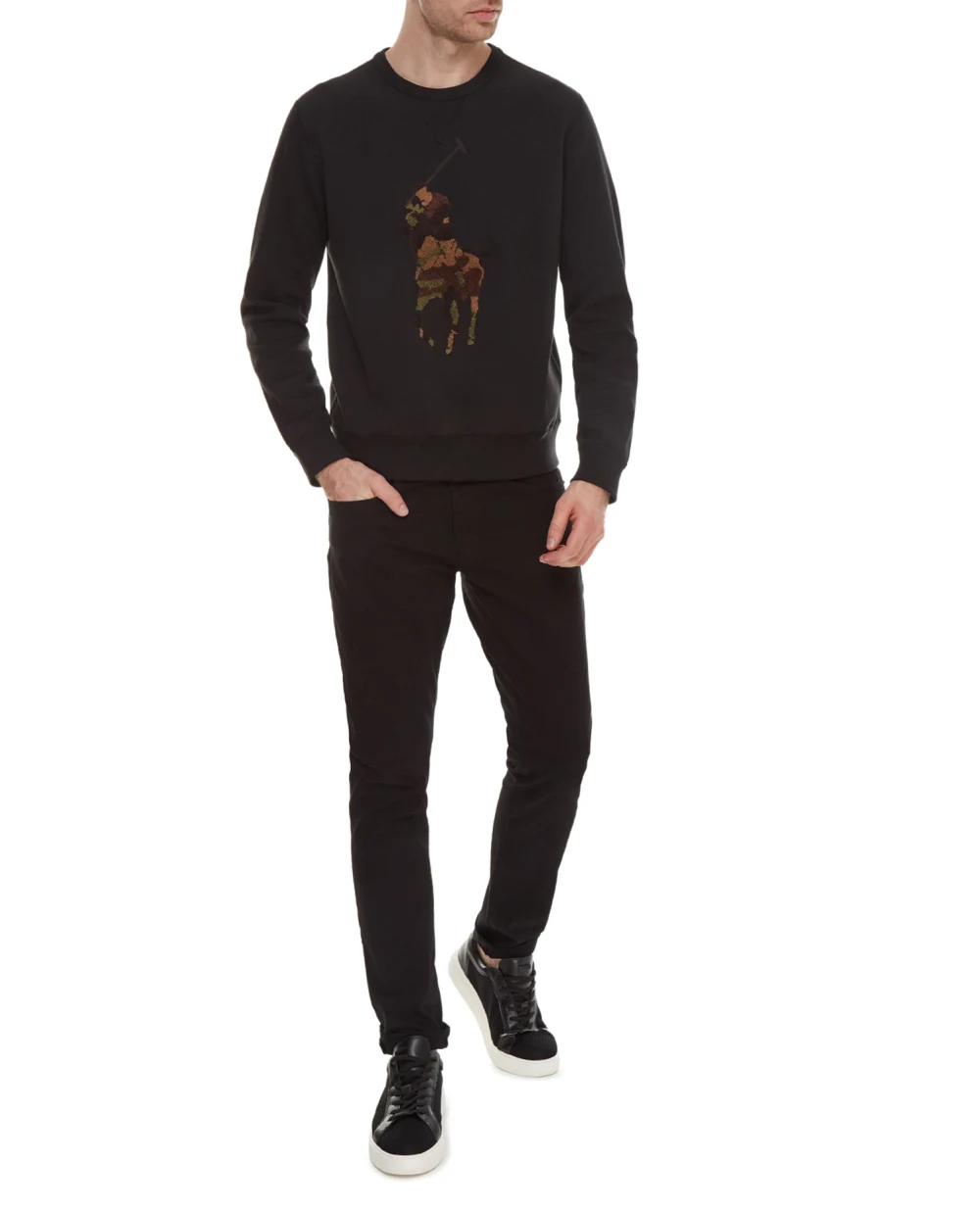 Свитшот Polo Ralph Lauren 710766862021, черный цвет • Купить в интернет-магазине Kameron