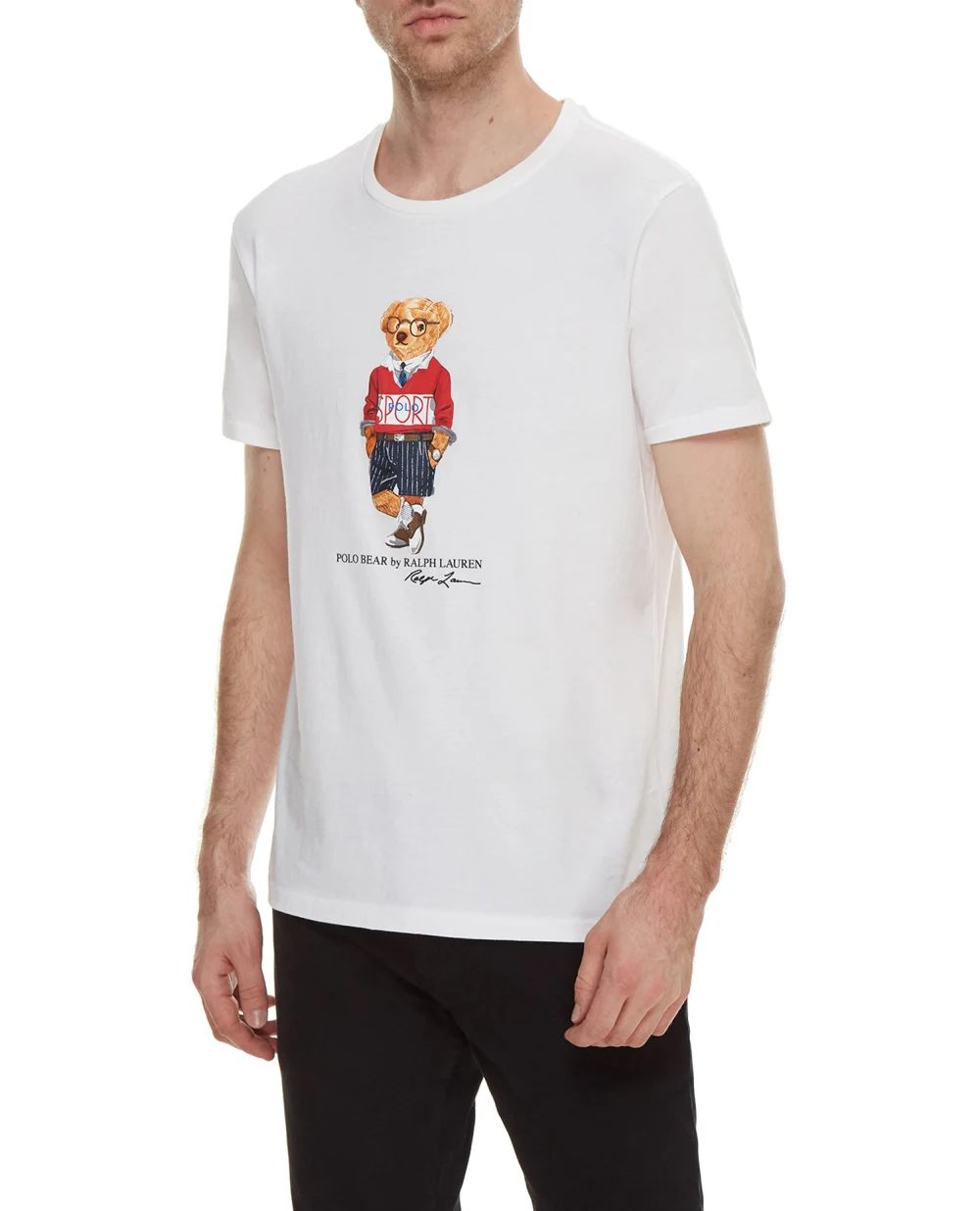 Футболка Polo Ralph Lauren 710803488002, белый цвет • Купить в интернет-магазине Kameron