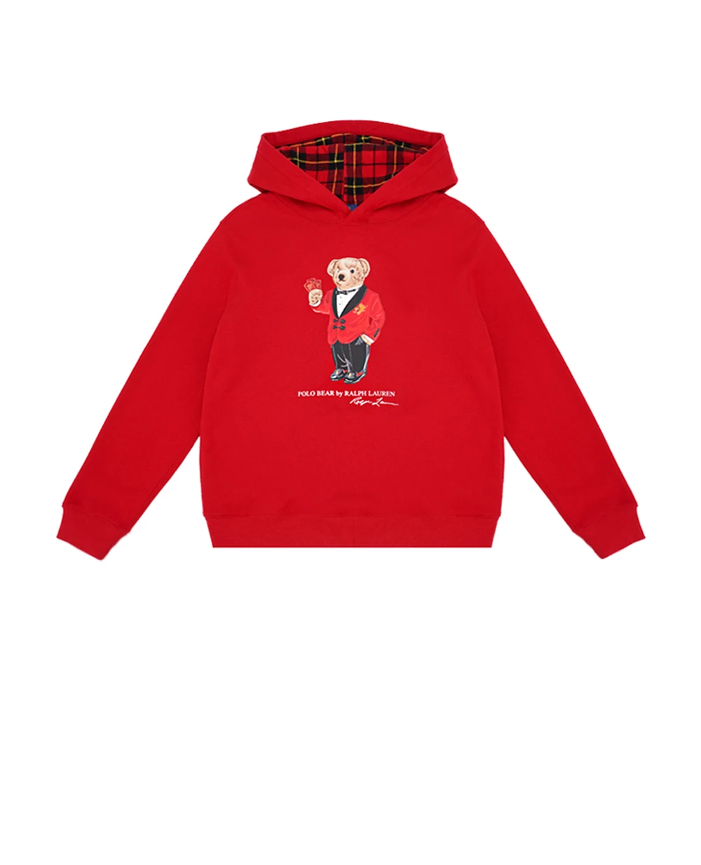 Детское худи Polo Bear Polo Ralph Lauren Kids 322926933001, красный цвет • Купить в интернет-магазине Kameron