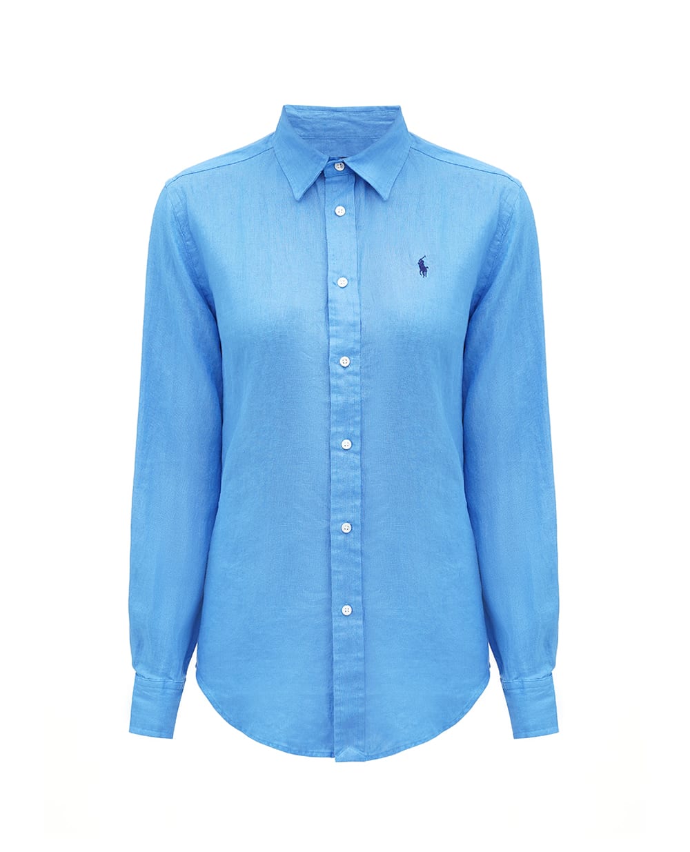 Льняная рубашка Polo Ralph Lauren 211920516012, синий цвет • Купить в интернет-магазине Kameron