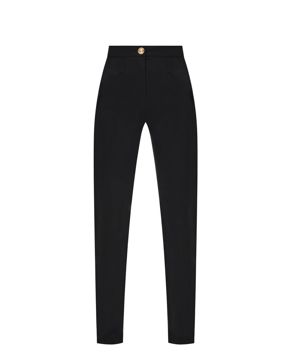 Шерстяные брюки Balmain BF1PD010WB01, черный цвет • Купить в интернет-магазине Kameron