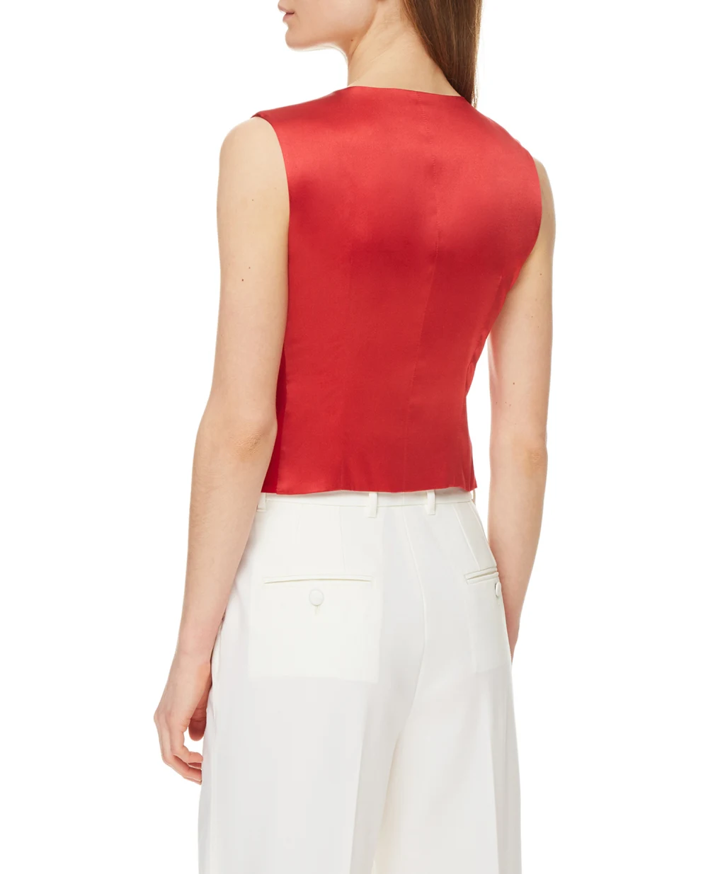 Шерстяной жилет Dolce&Gabbana F79H6T-FUCC6, красный цвет • Купить в интернет-магазине Kameron