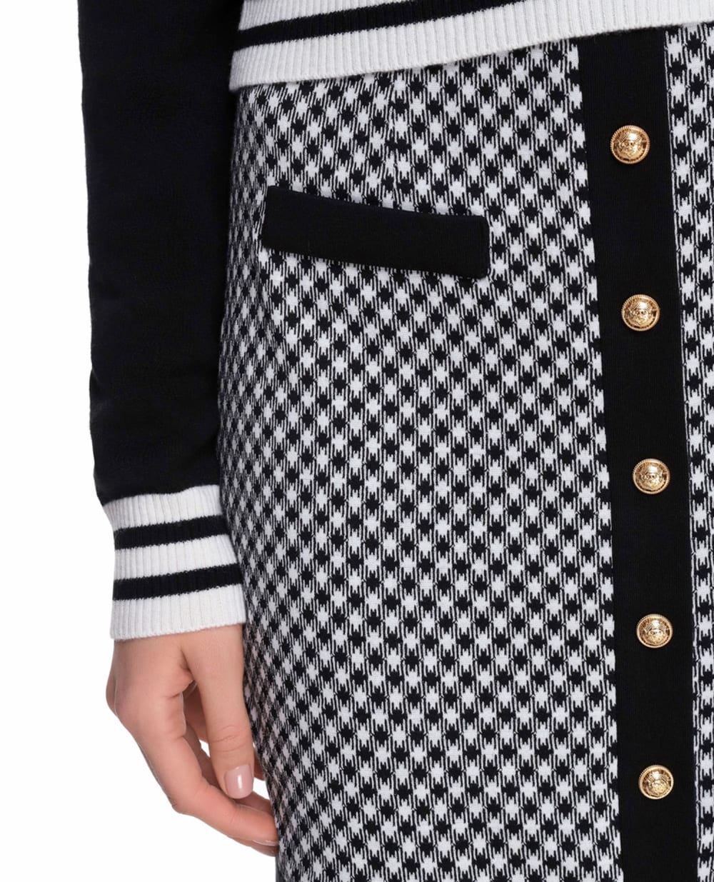 Юбка Balmain VF14064J104, черный цвет • Купить в интернет-магазине Kameron