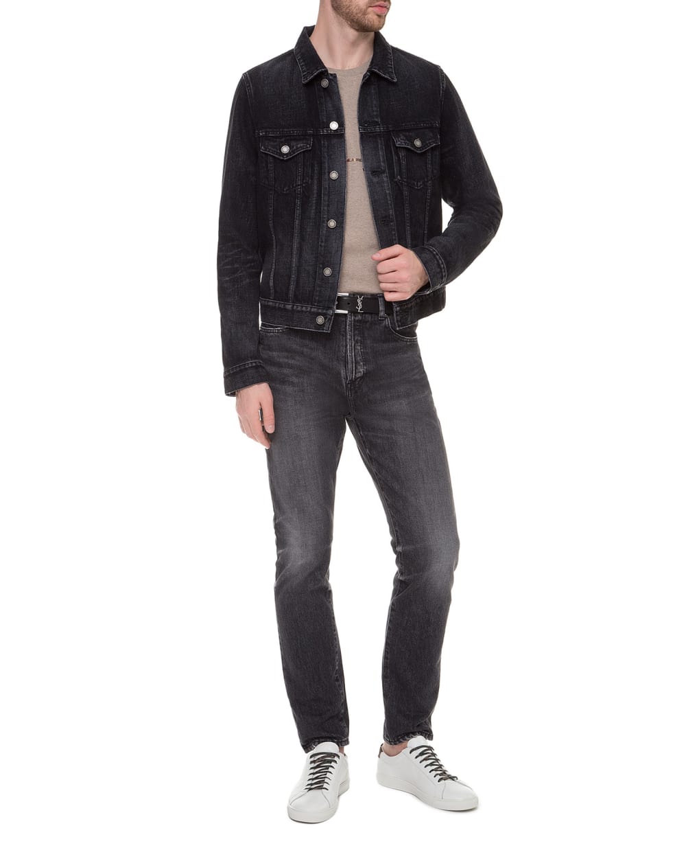 Джинсовая куртка Saint Laurent 579219-YI899, черный цвет • Купить в интернет-магазине Kameron