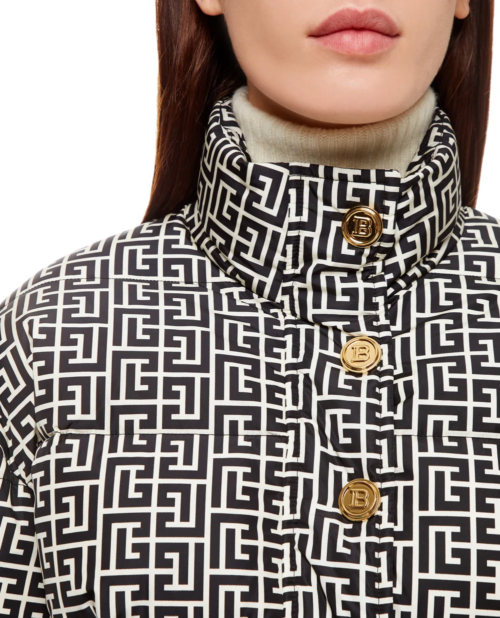 Пуховик Balmain WF1TP010I710, разноцветный цвет • Купить в интернет-магазине Kameron