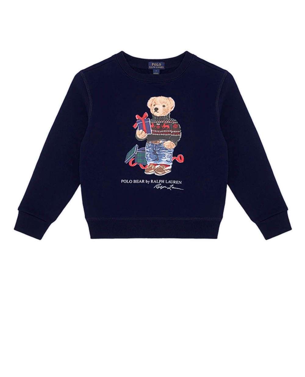 Детский свитшот хлопковый Polo Bear Polo Ralph Lauren Kids 322919722003, темно-синий цвет • Купить в интернет-магазине Kameron