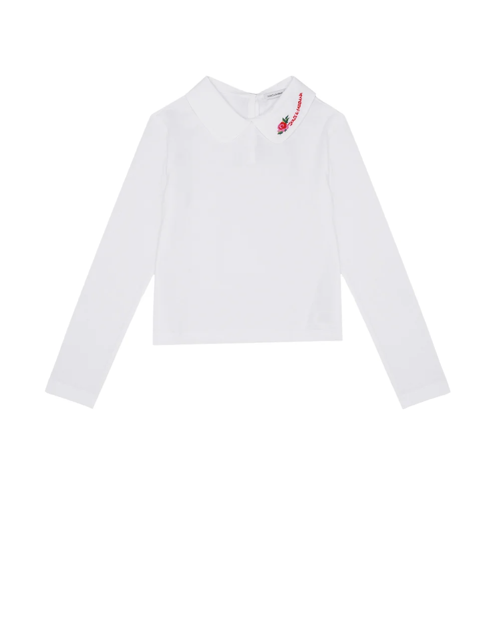 Дитяча блуза Dolce&Gabbana Kids L5JTKZ-G7JR4-S, білий колір • Купити в інтернет-магазині Kameron