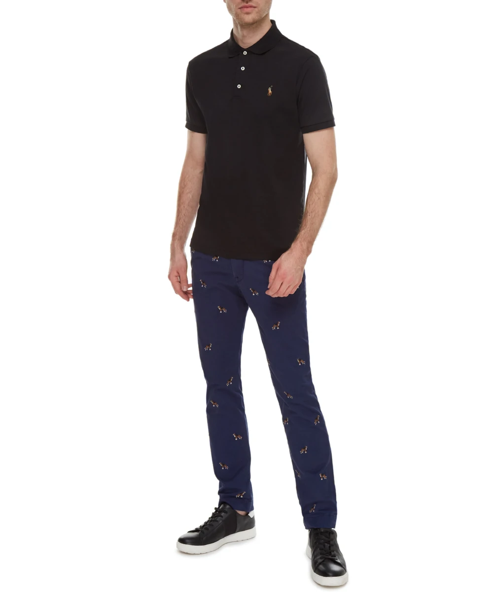 Поло Polo Ralph Lauren 710685514002, черный цвет • Купить в интернет-магазине Kameron