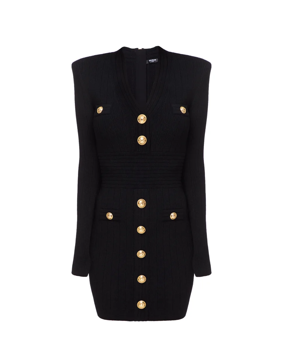 Платье Balmain BF1R8059KB07, черный цвет • Купить в интернет-магазине Kameron