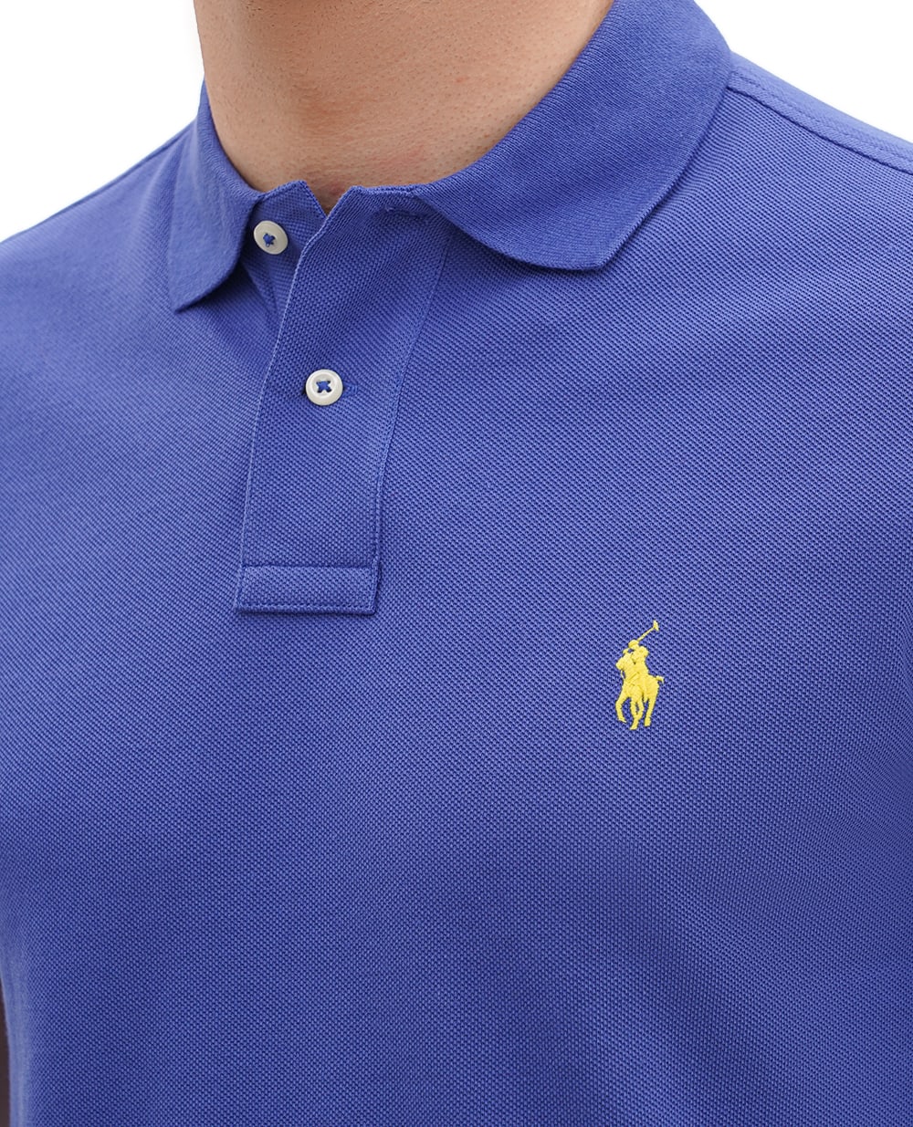 Поло Mesh Polo Ralph Lauren 710680784346, синий цвет • Купить в интернет-магазине Kameron