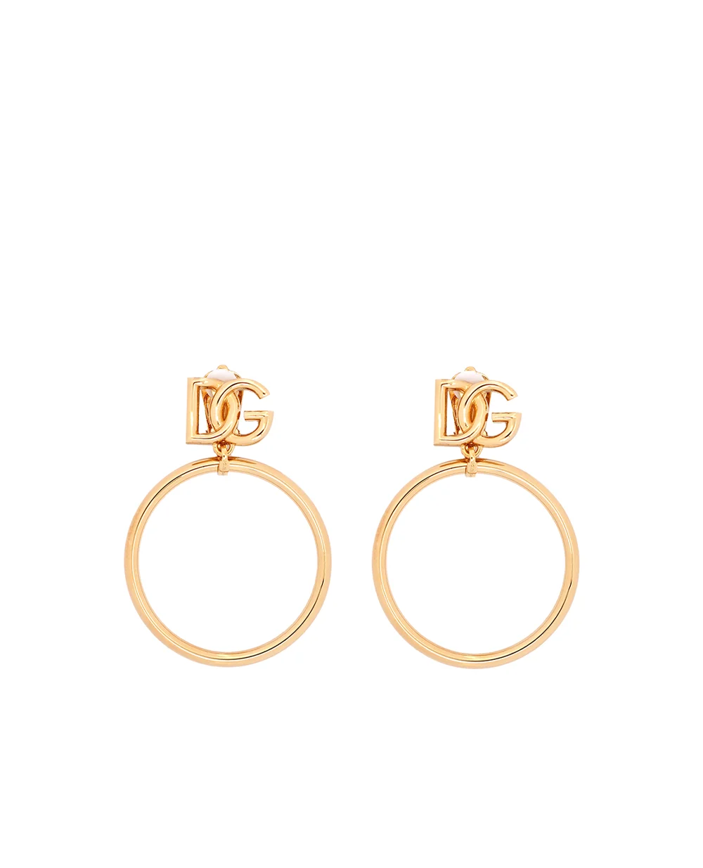 Клипсы Dolce&Gabbana WEQ6M3-W1111, золотой цвет • Купить в интернет-магазине Kameron