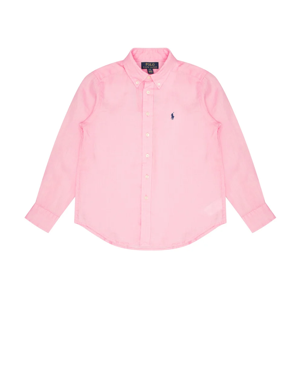 Детская льняная рубашка Polo Ralph Lauren Kids 323865270004, розовый цвет • Купить в интернет-магазине Kameron