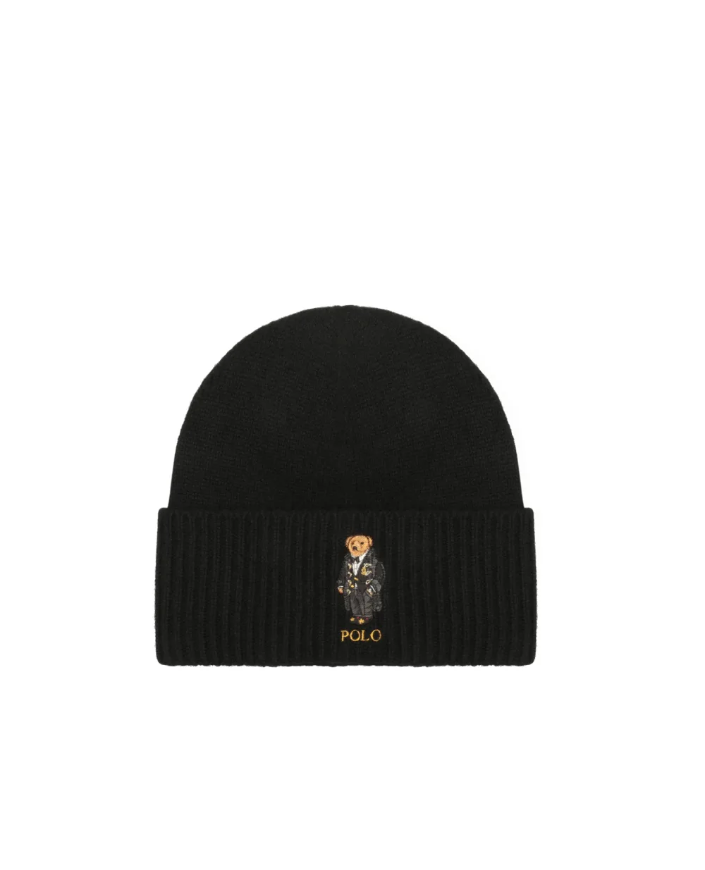 Шерстяная шапка Polo Ralph Lauren 449823764001, черный цвет • Купить в интернет-магазине Kameron