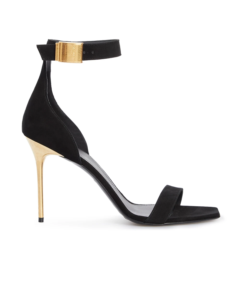 Замшевые босоножки Uma Balmain AN1UH742LCMK, черный цвет • Купить в интернет-магазине Kameron