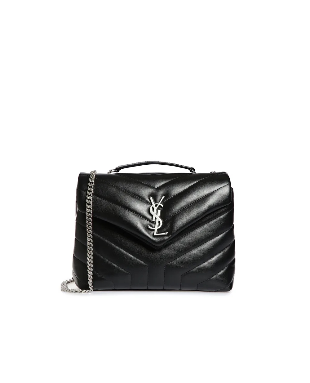 Кожаная сумка Loulou Small Saint Laurent 494699-DV726, черный цвет • Купить в интернет-магазине Kameron