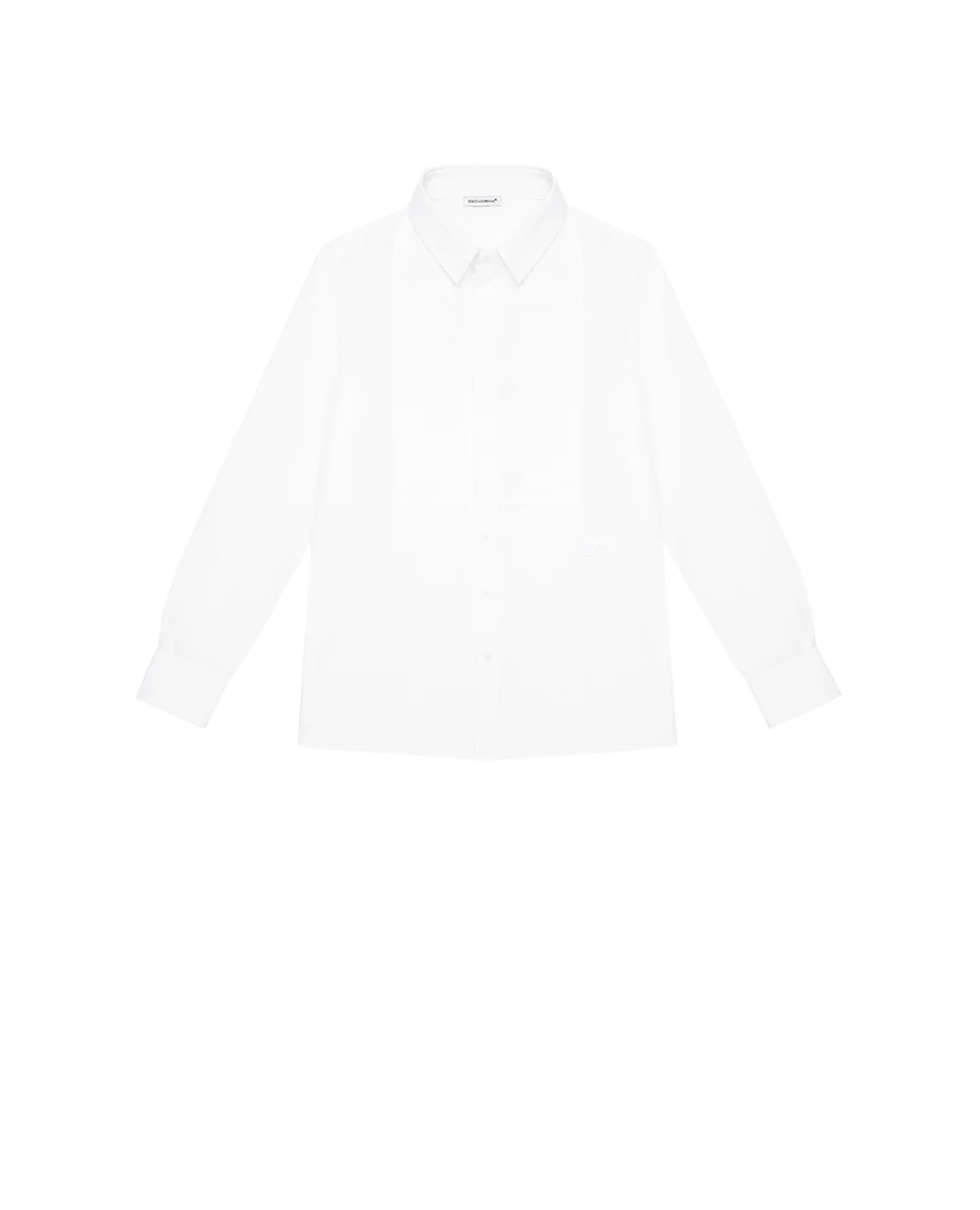 Детская рубашка Dolce&Gabbana Kids L43S88-G7KK8-B, белый цвет • Купить в интернет-магазине Kameron