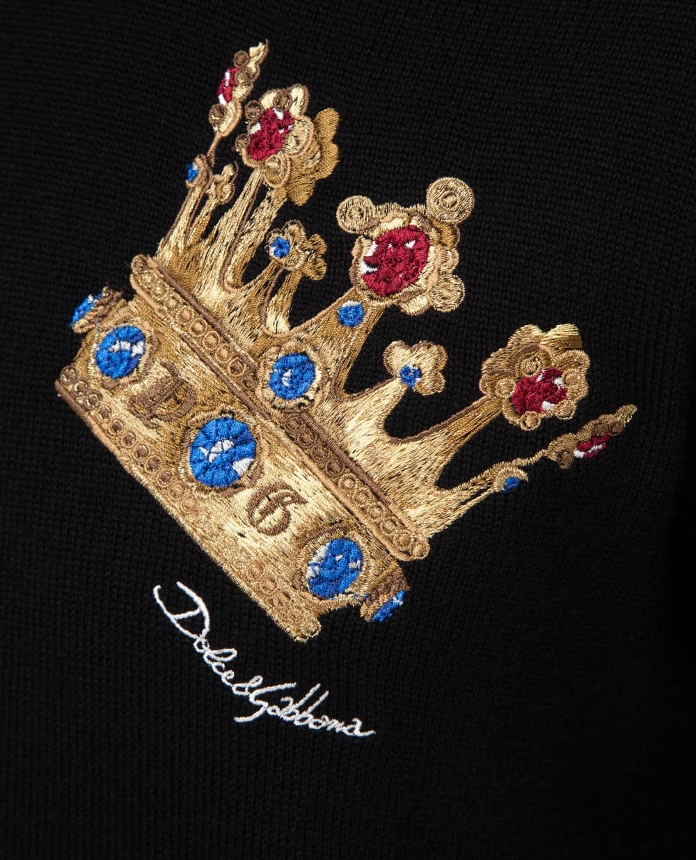 Шерстяной джемпер Dolce&Gabbana GX430Z-JAVMG, черный цвет • Купить в интернет-магазине Kameron