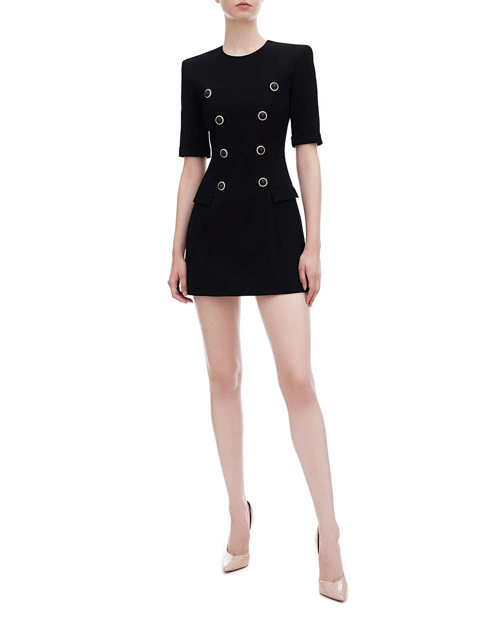 Сукня Balmain DF1R7330VB00, чорний колір • Купити в інтернет-магазині Kameron