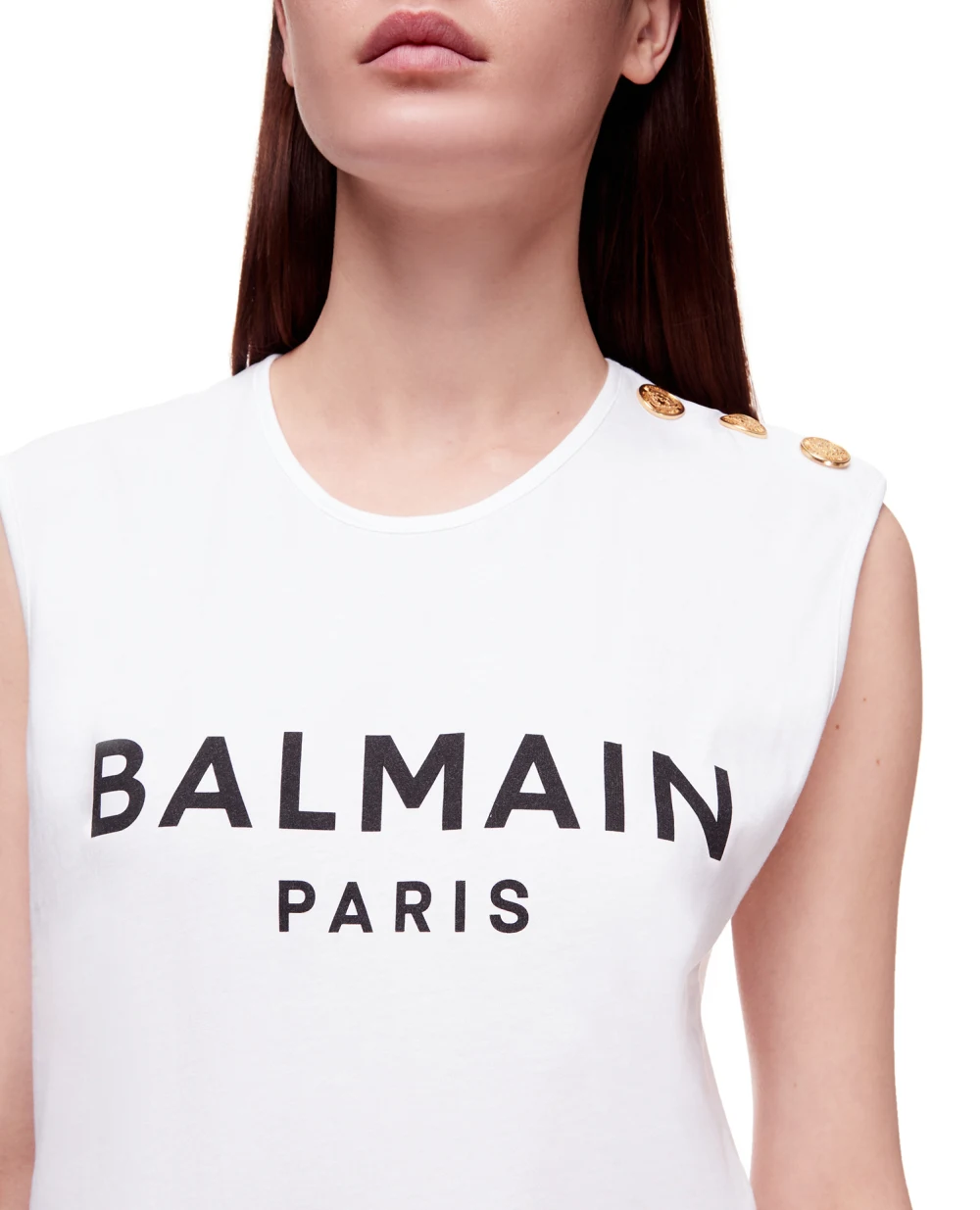 Топ Balmain XF1EB005BB02, білий колір • Купити в інтернет-магазині Kameron