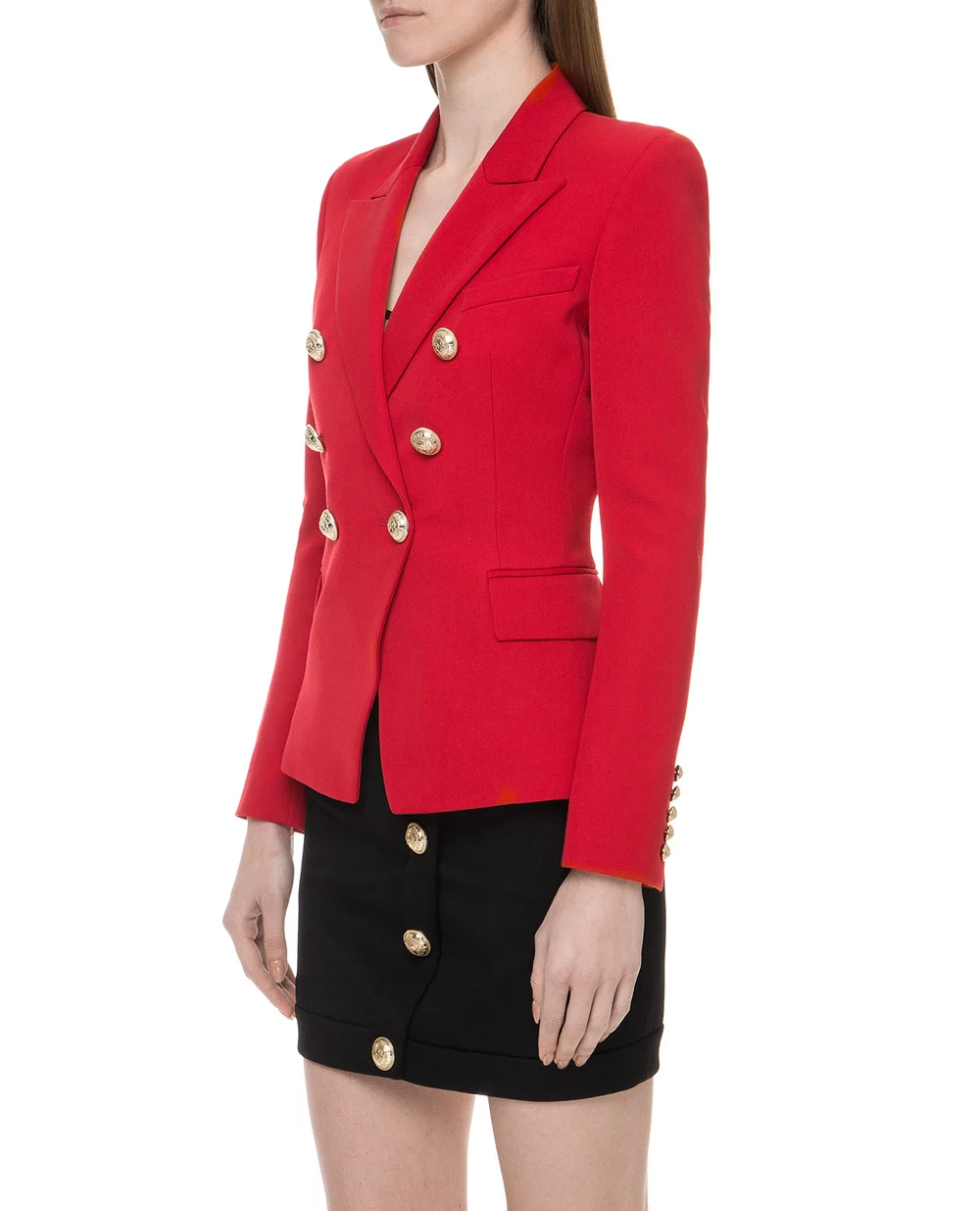 Шерстяной жакет Balmain SF17183W034-S, красный цвет • Купить в интернет-магазине Kameron