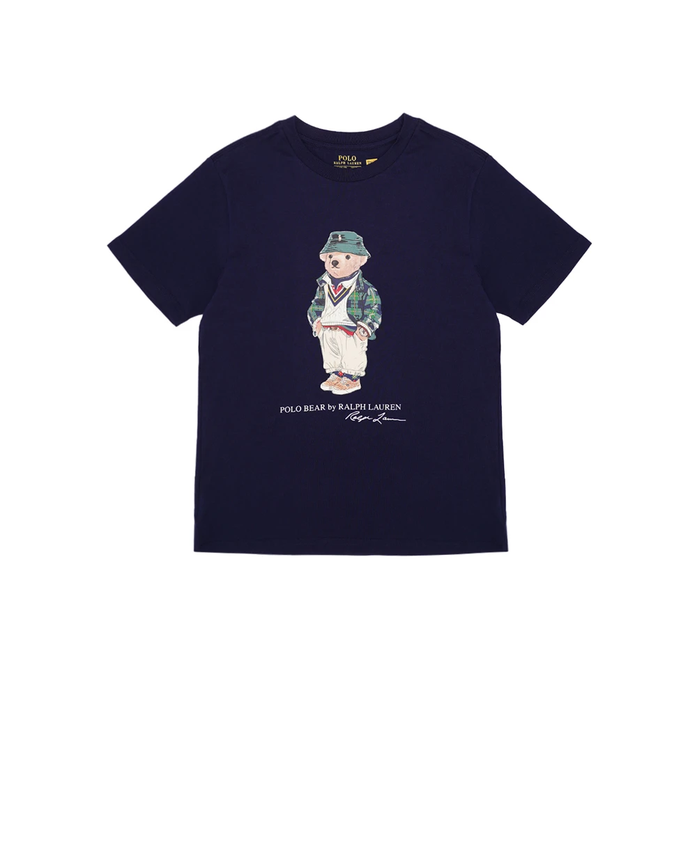 Детская футболка Polo Bear Polo Ralph Lauren Kids 322853828024, темно-синий цвет • Купить в интернет-магазине Kameron