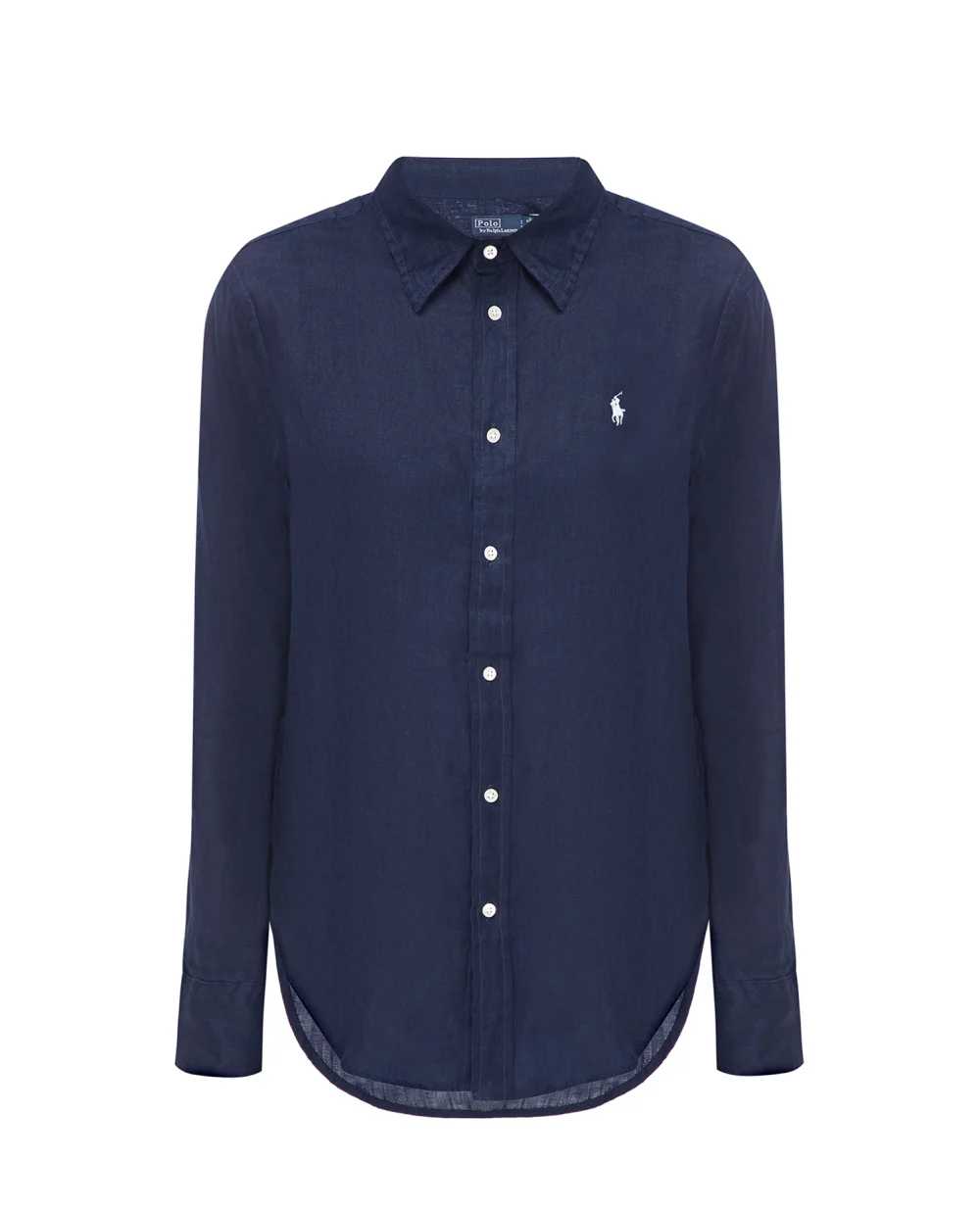 Льняная рубашка Polo Ralph Lauren 211920516007, темно-синий цвет • Купить в интернет-магазине Kameron