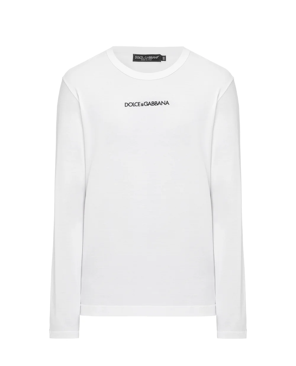 Лонгслив Dolce&Gabbana G8KF6Z-FU7EQ, белый цвет • Купить в интернет-магазине Kameron