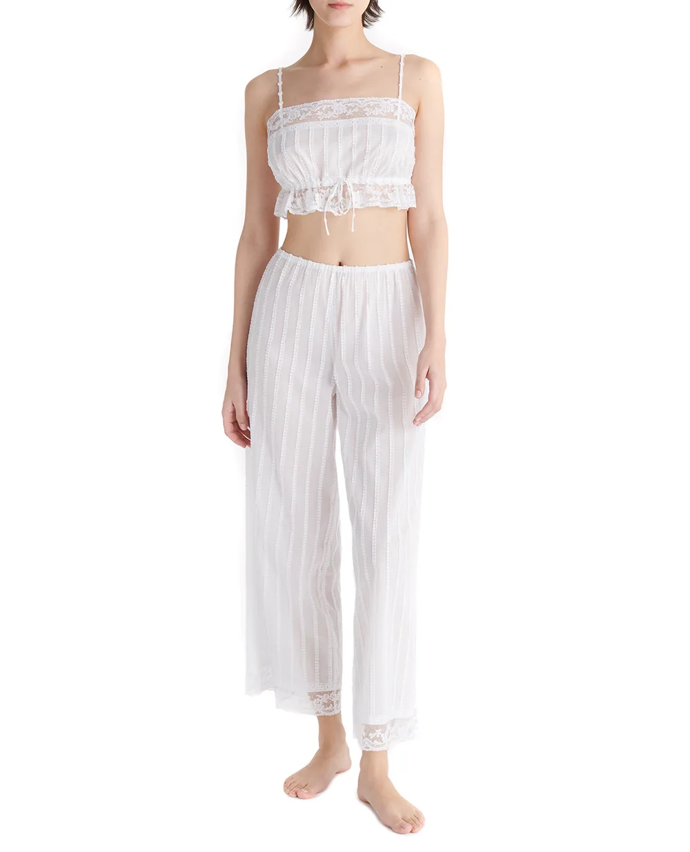 Брюки COTON ERES 232405, белый цвет • Купить в интернет-магазине Kameron