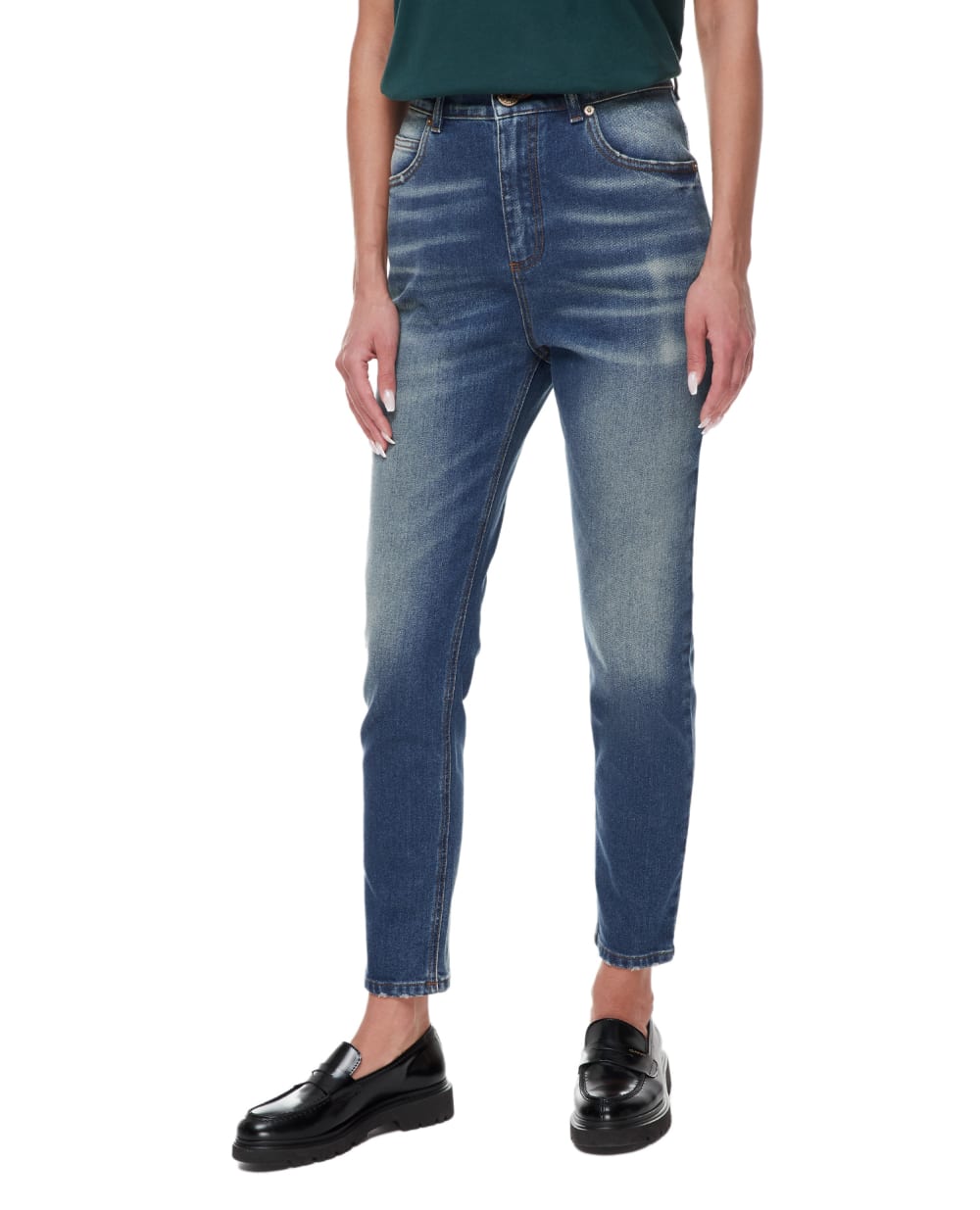 Джинсы Balmain BF1MG006DD64, синий цвет • Купить в интернет-магазине Kameron