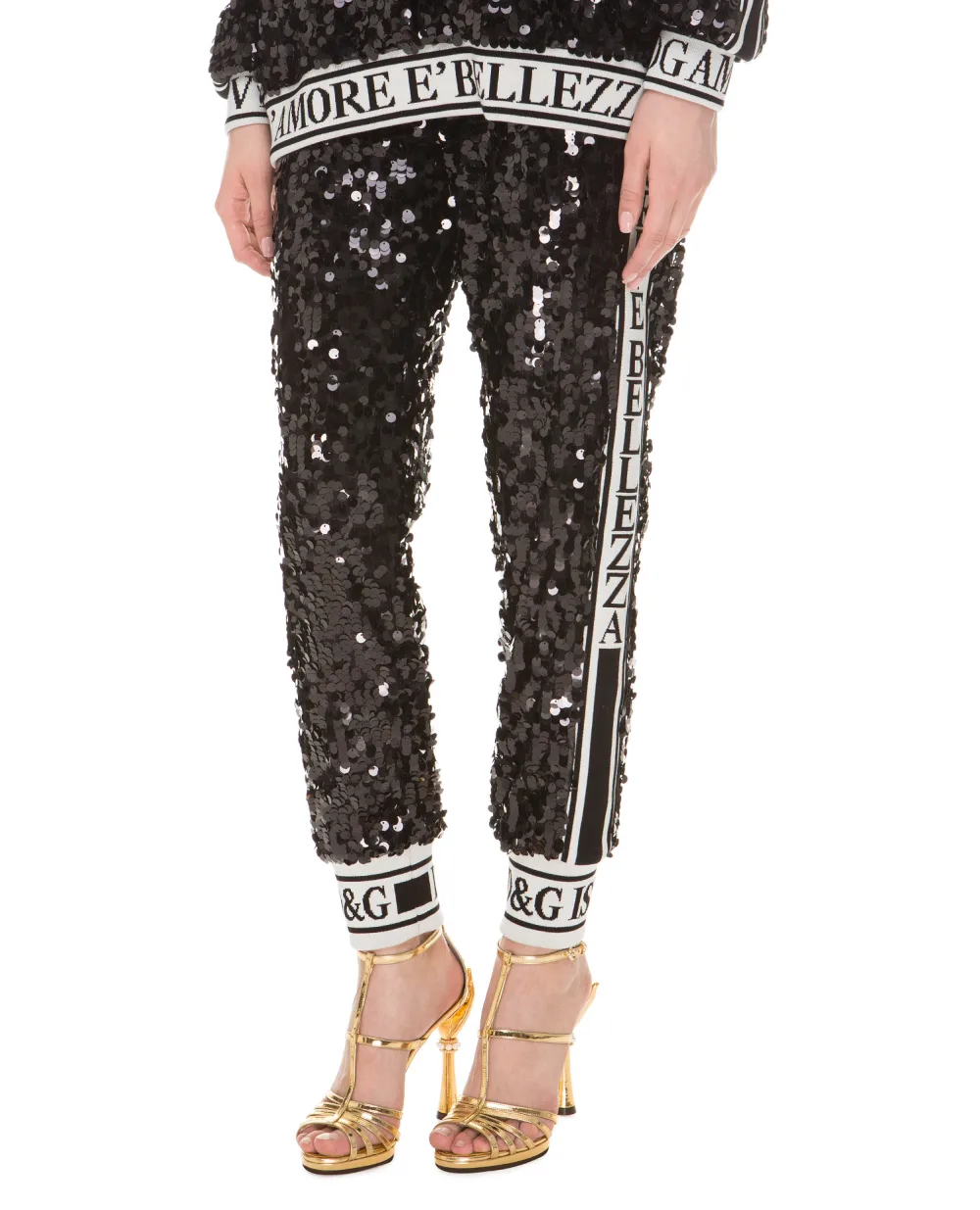 Джоггеры Dolce&Gabbana FTBBIT-FLSA8, черный цвет • Купить в интернет-магазине Kameron