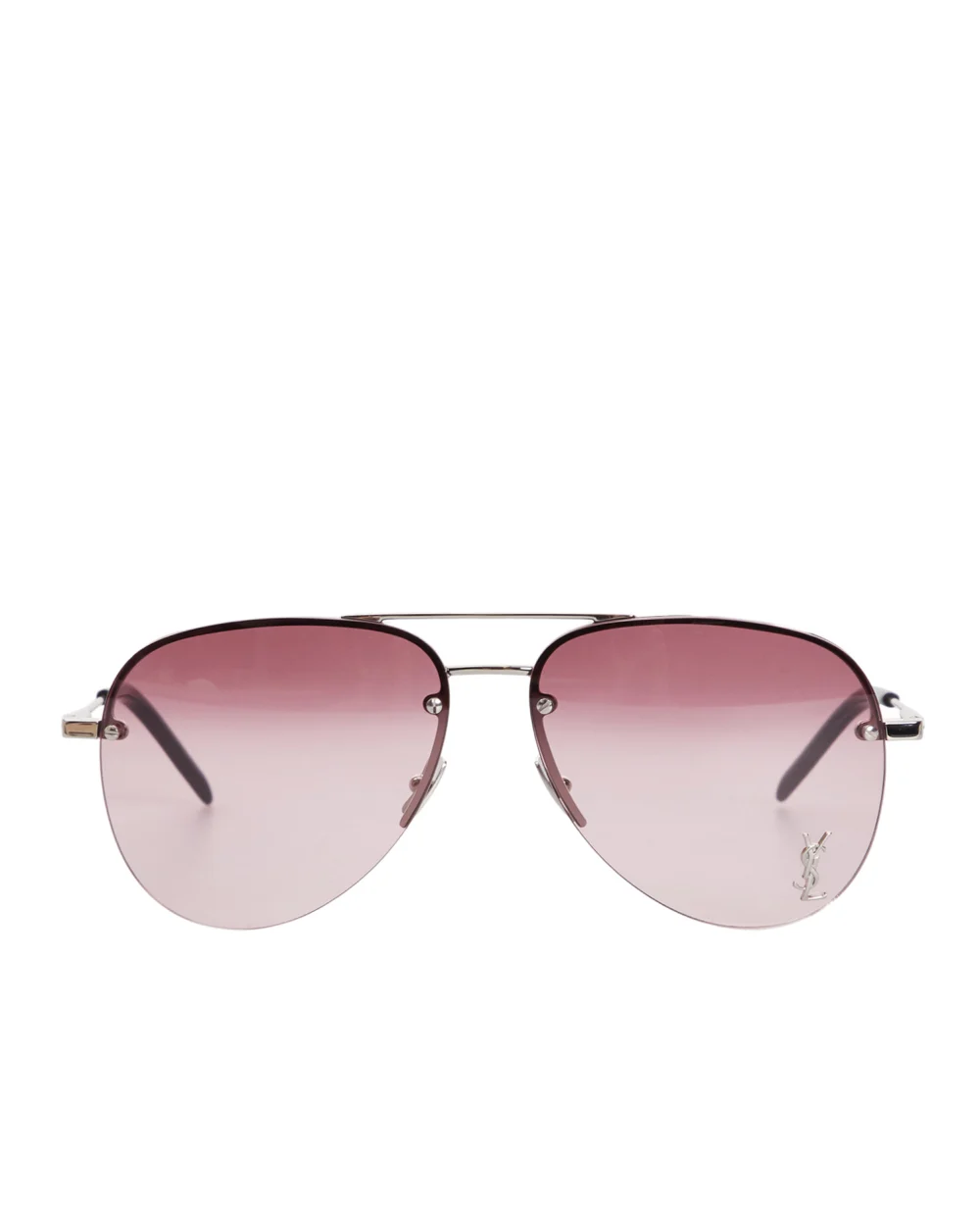 Сонцезахисні окуляри Saint Laurent SL CLASSIC 11 M-008, срібний колір • Купити в інтернет-магазині Kameron