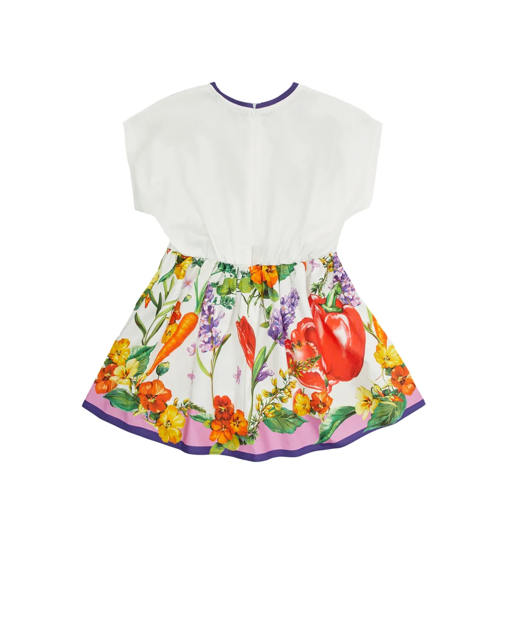 Детское платье Dolce&Gabbana Kids L5JD6H-G7I1A-S, белый цвет • Купить в интернет-магазине Kameron