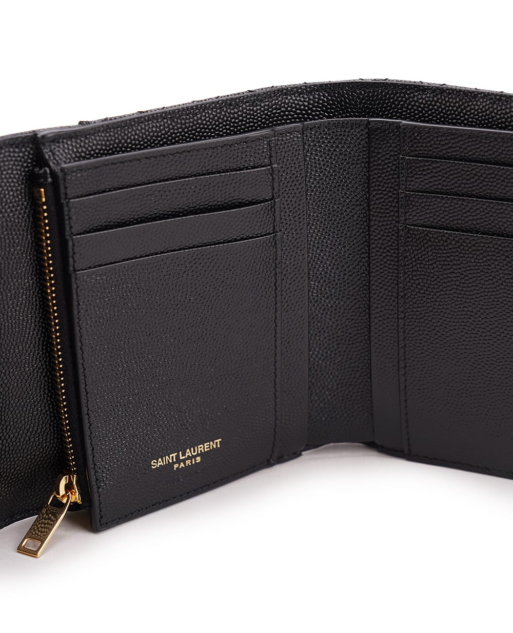 Кошелек Saint Laurent 651028-BOW91, черный цвет • Купить в интернет-магазине Kameron