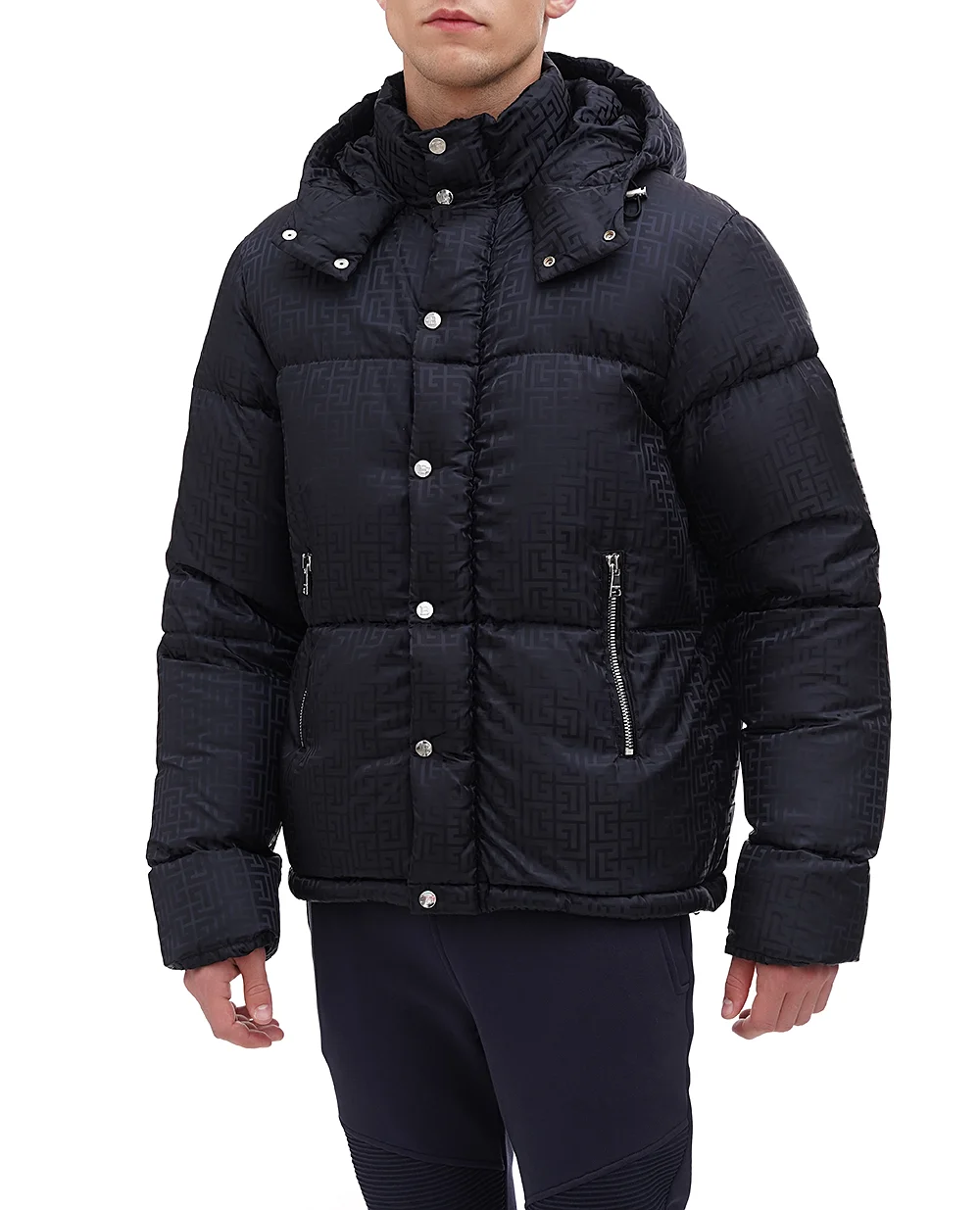 Пуховик Balmain BH1TP035XB11, чорний колір • Купити в інтернет-магазині Kameron