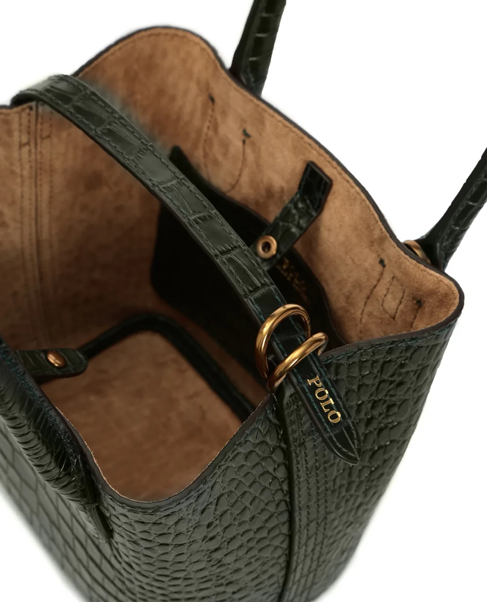 Кожаная сумка Polo Ralph Lauren 428791394009, зеленый цвет • Купить в интернет-магазине Kameron