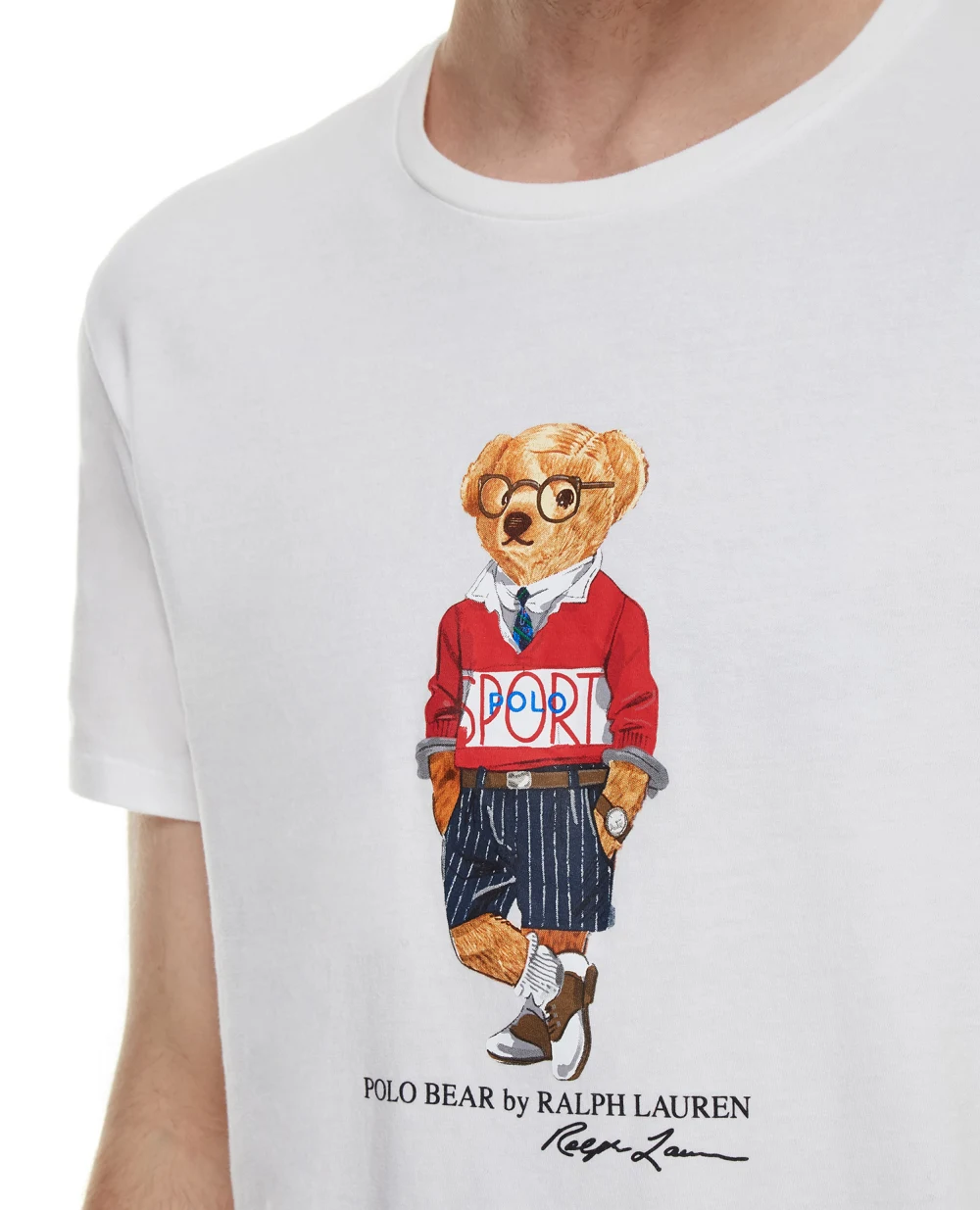 Футболка Polo Ralph Lauren 710803488002, белый цвет • Купить в интернет-магазине Kameron