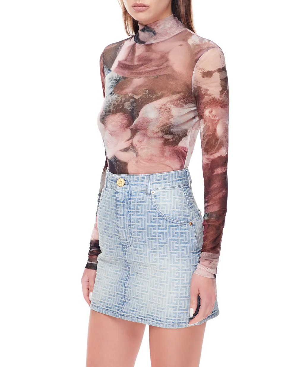 Топ Balmain AF0AR625JG02, разноцветный цвет • Купить в интернет-магазине Kameron