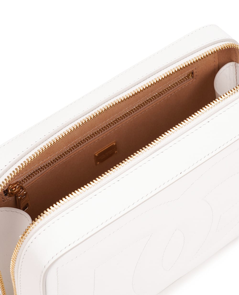 Кожаная сумка DG Logo Medium Dolce&Gabbana BB7290-AW576, белый цвет • Купить в интернет-магазине Kameron