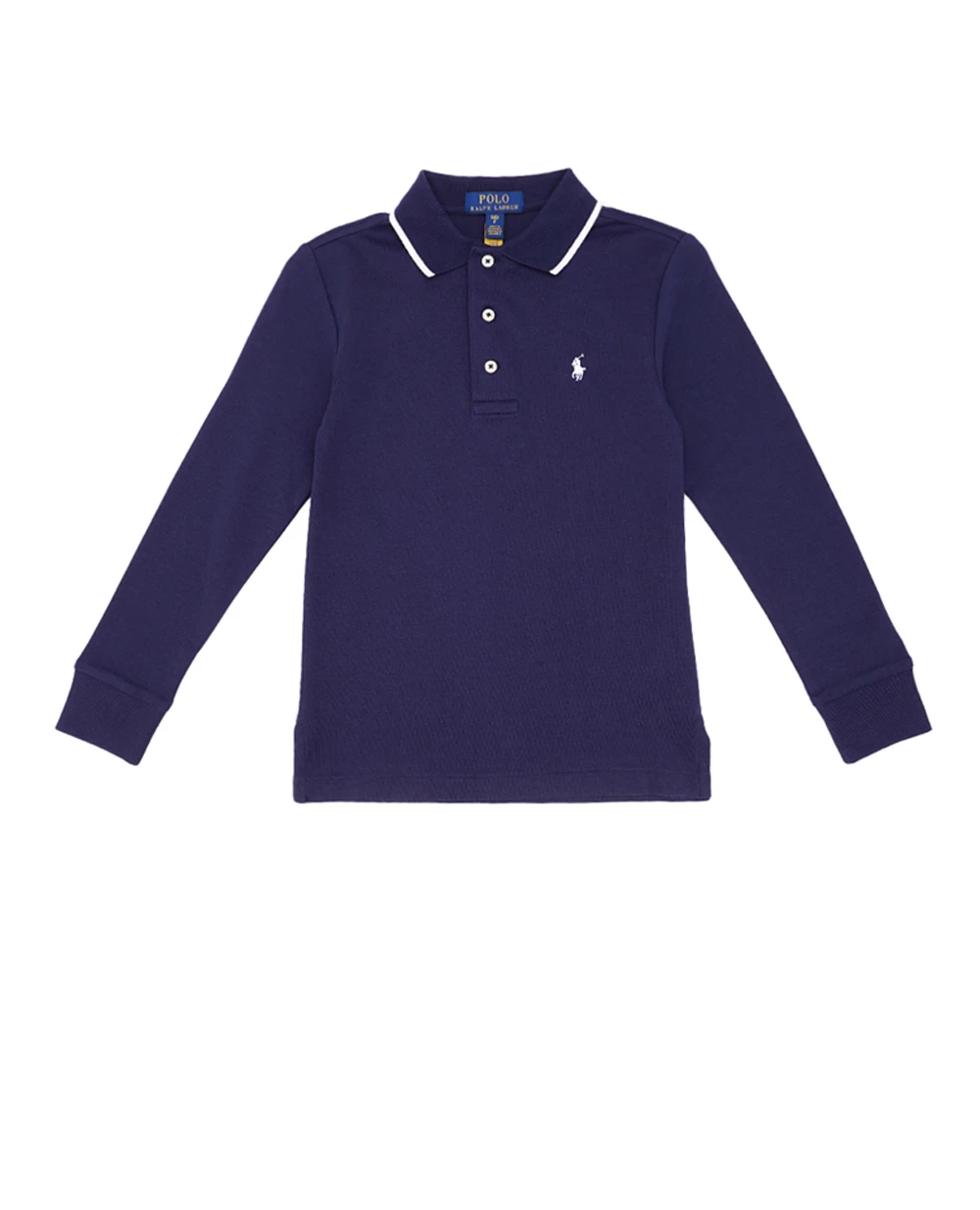 Детское хлопковое поло Polo Ralph Lauren Kids 322923026001, темно-синий цвет • Купить в интернет-магазине Kameron