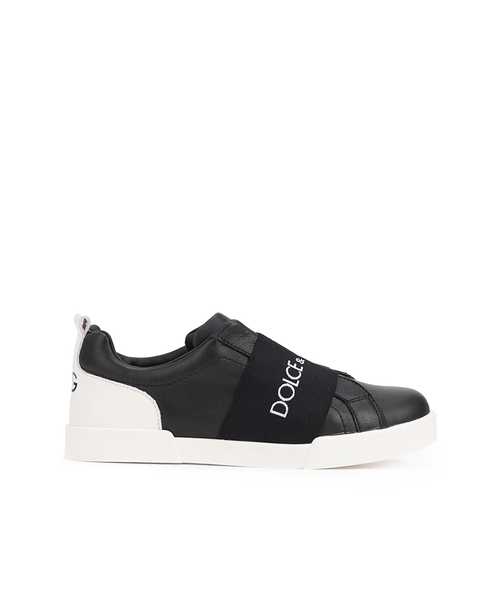 Детские кеды Dolce&Gabbana Kids DA5129-AD825-M, черный цвет • Купить в интернет-магазине Kameron