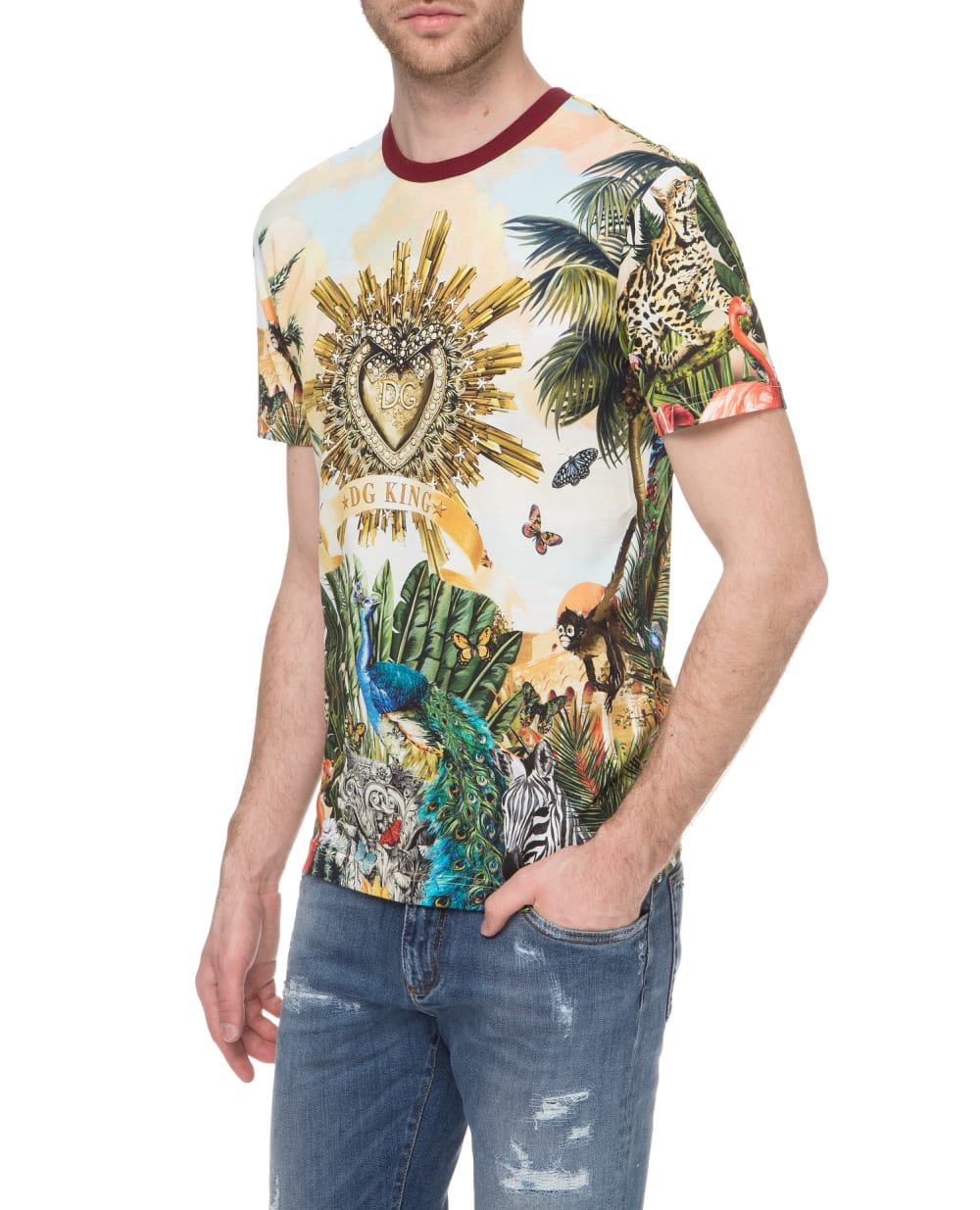 Футболка Dolce&Gabbana G8KBAT-HH7YP, разноцветный цвет • Купить в интернет-магазине Kameron