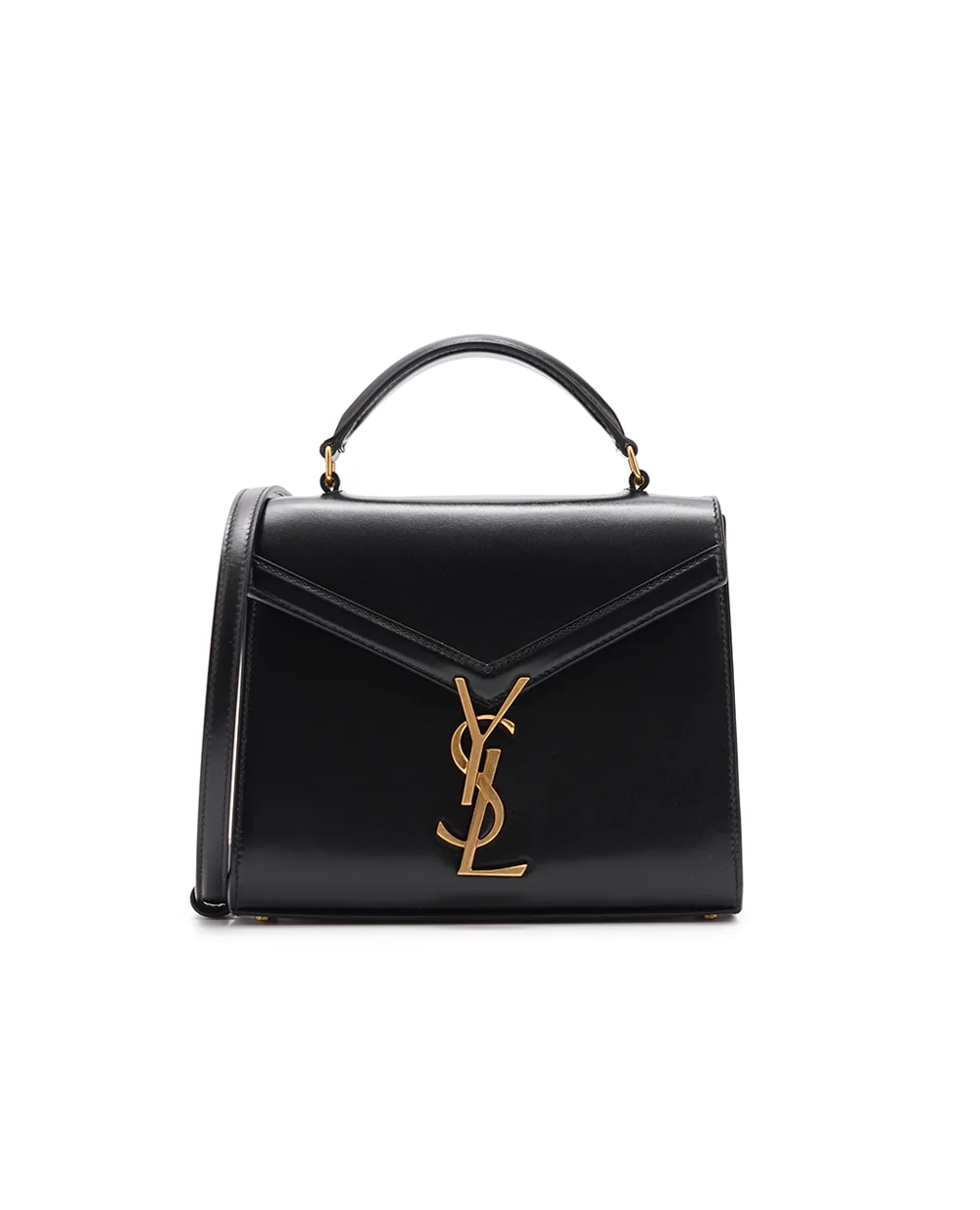 Кожаная сумка Cassandra Mini Saint Laurent 623930-0SX0W, черный цвет • Купить в интернет-магазине Kameron
