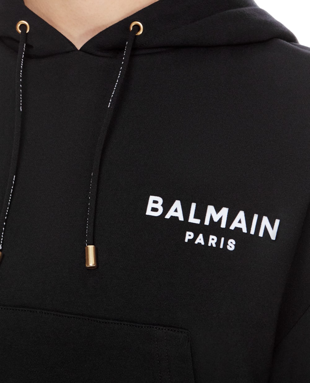 Худи Balmain WF1JP000B013, черный цвет • Купить в интернет-магазине Kameron