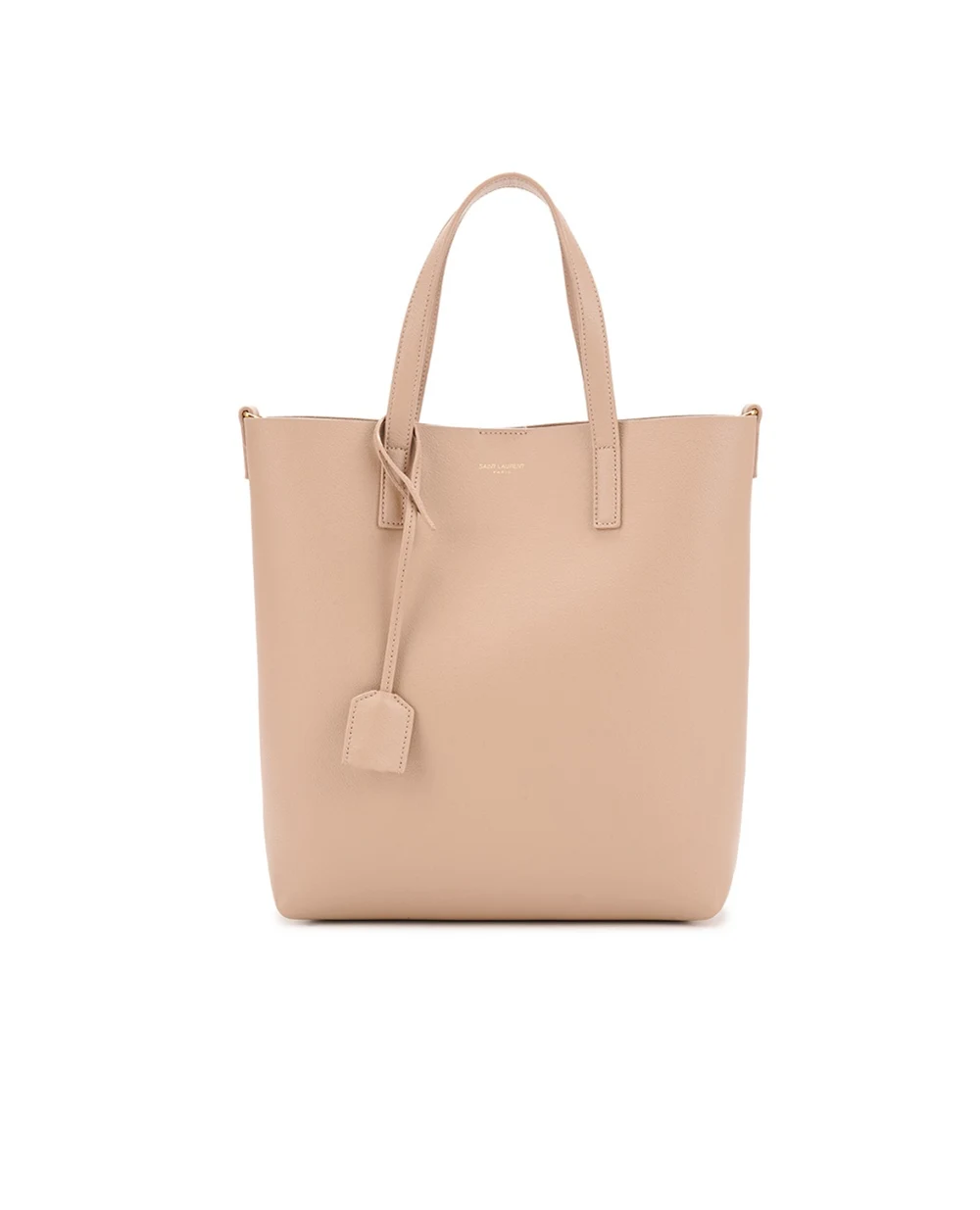 Кожаная сумка Shopping Toy Saint Laurent 600307-CSV0J, бежевый цвет • Купить в интернет-магазине Kameron