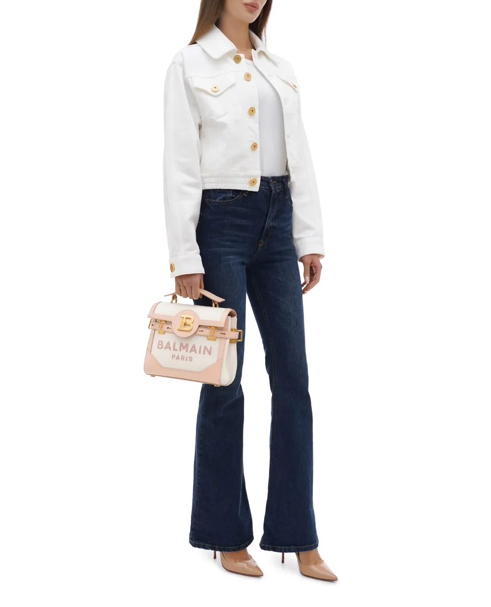 Сумка B-Buzz 23 Balmain CN1DB530TCTO, пудровий колір • Купити в інтернет-магазині Kameron