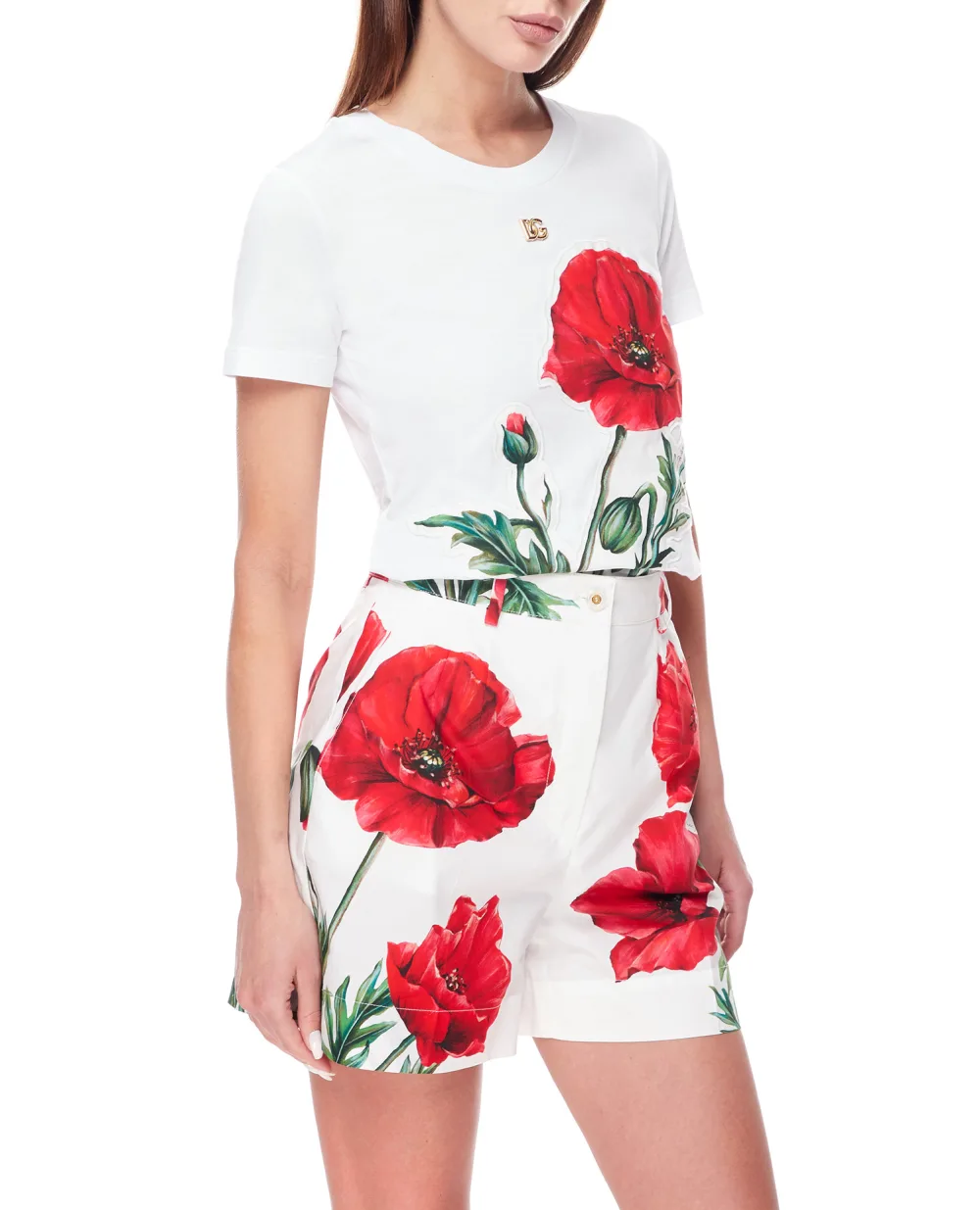 Футболка Dolce&Gabbana F8T00Z-G7I1K, белый цвет • Купить в интернет-магазине Kameron