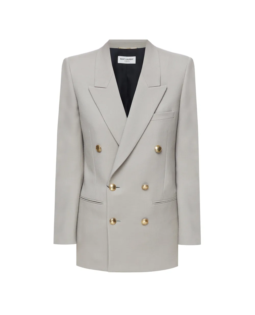 Вовняний жакет Saint Laurent 648754-Y7B73, сірий колір • Купити в інтернет-магазині Kameron