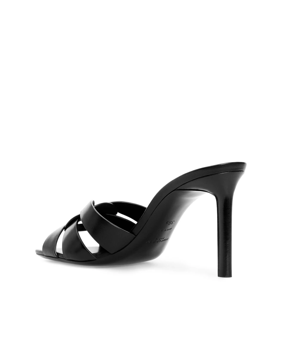 Кожаные мюли Tribute Saint Laurent 650986-DWE00, черный цвет • Купить в интернет-магазине Kameron