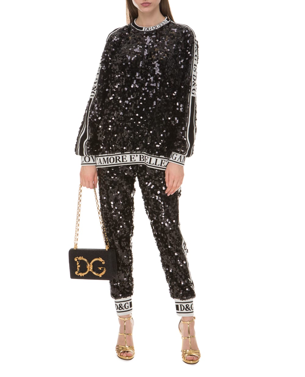 Джоггеры Dolce&Gabbana FTBBIT-FLSA8, черный цвет • Купить в интернет-магазине Kameron